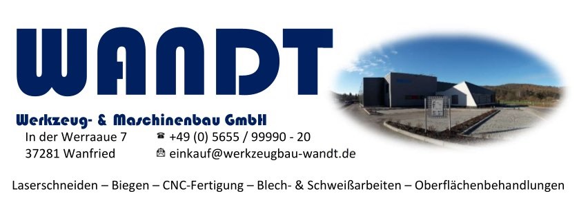 Werkzeug- und Maschinenbau Wandt GmbH, Visitenkarte